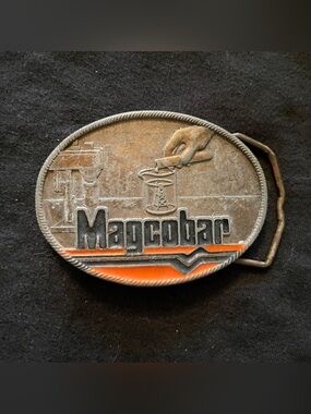 Vintage Magcobar Metal Belt Buckle